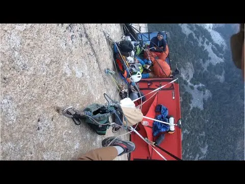 Превью видео: Aid climbing